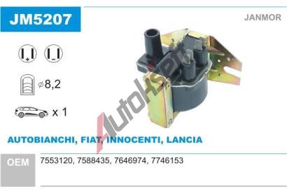 JANMOR Zapalovací cívka JNM JM5207, JM5207 JANMOR Zapalovací cívka JNM JM5207, JM5207