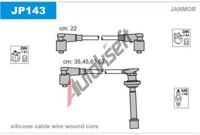 JANMOR Sada kabel pro zapalovn JNM JP143, JP143