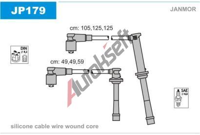 JANMOR Sada kabelů pro zapalování JNM JP179, JP179 JANMOR Sada kabelů pro zapalování JNM JP179, JP179