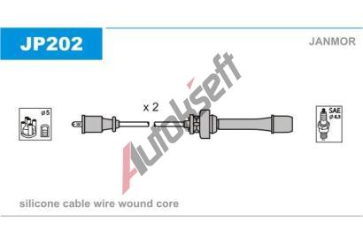 JANMOR Sada kabel pro zapalovn JNM JP202, JP202