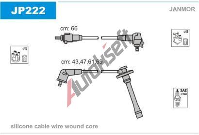 JANMOR Sada kabel pro zapalovn JNM JP222, JP222
