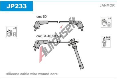 JANMOR Sada kabel pro zapalovn JNM JP233, JP233