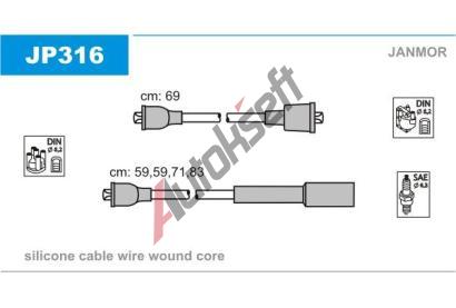 JANMOR Sada kabel pro zapalovn JNM JP316, JP316