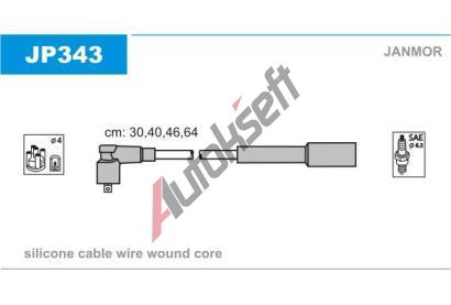 JANMOR Sada kabel pro zapalovn JNM JP343, JP343