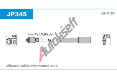 JANMOR Sada kabel pro zapalovn JNM JP345, JP345