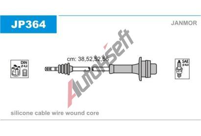 JANMOR Sada kabel pro zapalovn JNM JP364, JP364