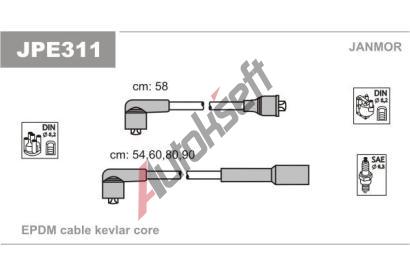 JANMOR Sada kabel pro zapalovn JNM JPE311, JPE311