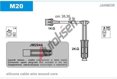 JANMOR Sada kabel pro zapalovn JNM M20, M20