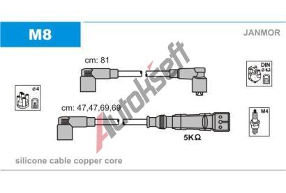 JANMOR Sada kabel pro zapalovn JNM M8, M8