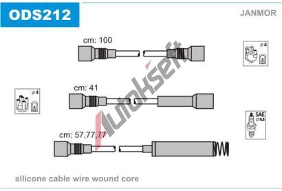 JANMOR Sada kabel pro zapalovn JNM ODS212, ODS212