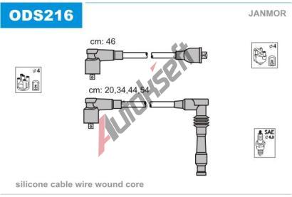 JANMOR Sada kabel pro zapalovn JNM ODS216, ODS216