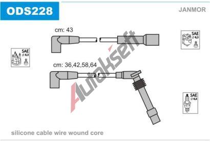 JANMOR Sada kabel pro zapalovn JNM ODS228, ODS228