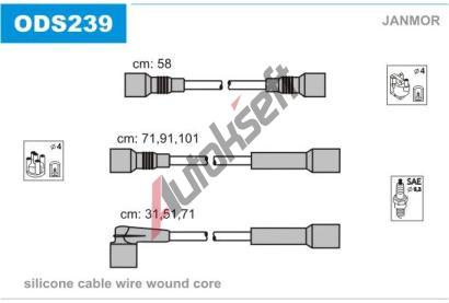 JANMOR Sada kabel pro zapalovn JNM ODS239, ODS239
