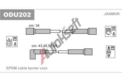 JANMOR Sada kabel pro zapalovn JNM ODU202, ODU202