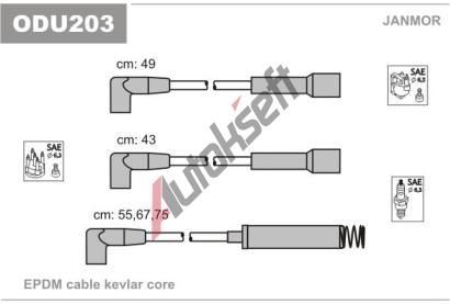 JANMOR Sada kabel pro zapalovn JNM ODU203, ODU203