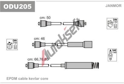 JANMOR Sada kabel pro zapalovn JNM ODU205, ODU205