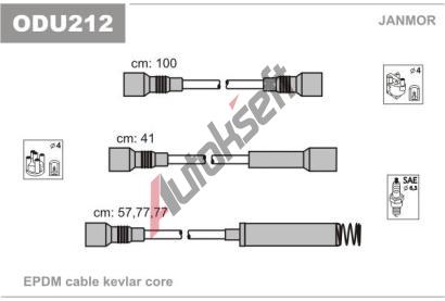 JANMOR Sada kabel pro zapalovn JNM ODU212, ODU212