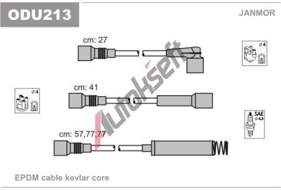 JANMOR Sada kabel pro zapalovn JNM ODU213, ODU213