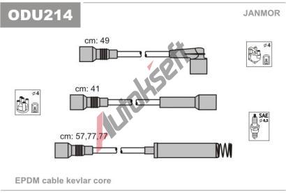 JANMOR Sada kabel pro zapalovn JNM ODU214, ODU214