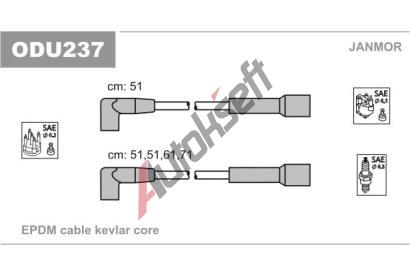 JANMOR Sada kabel pro zapalovn JNM ODU237, ODU237