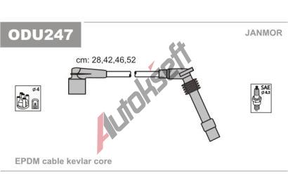 JANMOR Sada kabel pro zapalovn JNM ODU247, ODU247