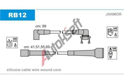 JANMOR Sada kabel pro zapalovn JNM RB12, RB12