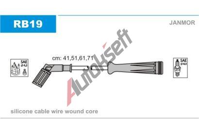 JANMOR Sada kabel pro zapalovn JNM RB19, RB19