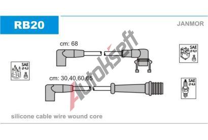 JANMOR Sada kabel pro zapalovn JNM RB20, RB20