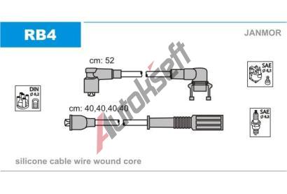 JANMOR Sada kabel pro zapalovn JNM RB4, RB4