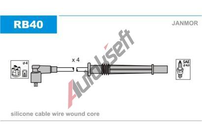 JANMOR Sada kabel pro zapalovn JNM RB40, RB40