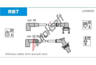 JANMOR Sada kabel pro zapalovn JNM RB7, RB7