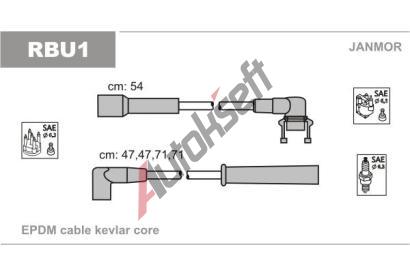 JANMOR Sada kabel pro zapalovn JNM RBU1, RBU1