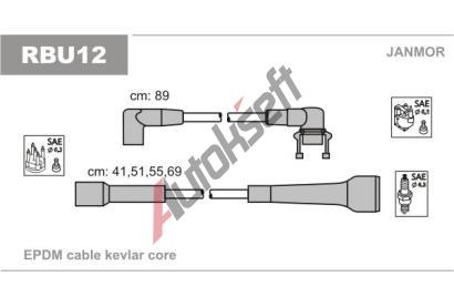 JANMOR Sada kabel pro zapalovn JNM RBU12, RBU12
