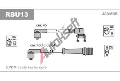 JANMOR Sada kabel pro zapalovn JNM RBU13, RBU13
