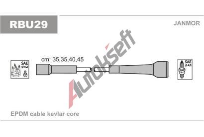 JANMOR Sada kabel pro zapalovn JNM RBU29, RBU29