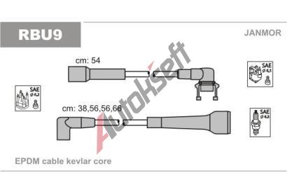 JANMOR Sada kabel pro zapalovn JNM RBU9, RBU9