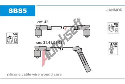 JANMOR Sada kabel pro zapalovn JNM SBS5, SBS5