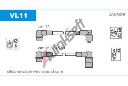 JANMOR Sada kabelů pro zapalování JNM VL11, VL11 JANMOR Sada kabelů pro zapalování JNM VL11, VL11