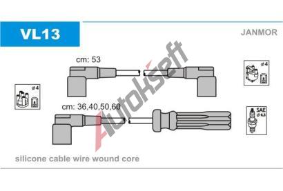 JANMOR Sada kabel pro zapalovn JNM VL13, VL13