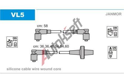 JANMOR Sada kabel pro zapalovn JNM VL5, VL5
