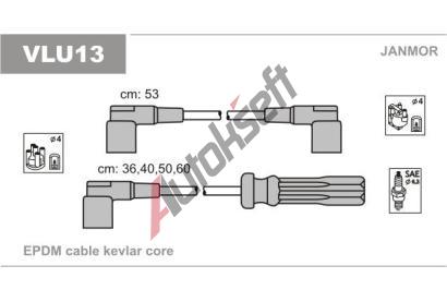 JANMOR Sada kabel pro zapalovn JNM VLU13, VLU13