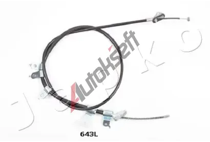 JAPKO Tažné lanko parkovací brzdy JPK 131643L, 131643L JAPKO Tažné lanko parkovací brzdy JPK 131643L, 131643L