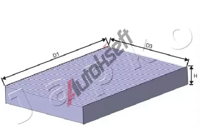 JAPKO Filtr vzduchu v interi�ru JPK 21NS26, 21NS26