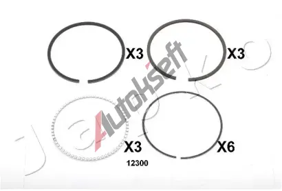 JAPKO Pístní kroužek JPK 412300J, 412300J JAPKO Pístní kroužek JPK 412300J, 412300J