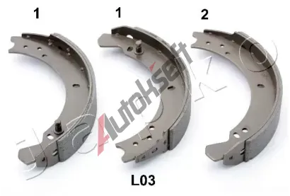 JAPKO Sada brzdových čelistí JPK 55L03, 55L03 JAPKO Sada brzdových čelistí JPK 55L03, 55L03