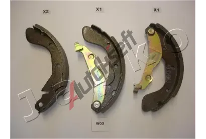 JAPKO Sada brzdov�ch �elist� JPK 55W03, 55W03