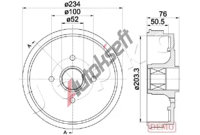 JAPKO Brzdov� buben JPK 560409C, 560409C