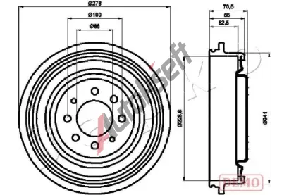 JAPKO Brzdov� buben JPK 560703C, 560703C
