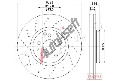JAPKO Brzdový kotouč JPK 600528C, 600528C JAPKO Brzdový kotouč JPK 600528C, 600528C