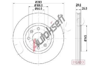 JAPKO Brzdov� kotou� JPK 600627C, 600627C